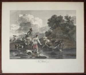 GRABADO FRANCÉS SIGLO XVIII